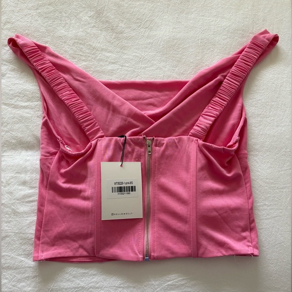NWT Hello Molly Drinks with You crop top - Picture 6 of 6